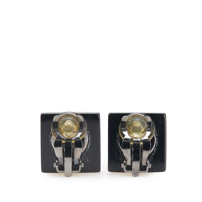 シャネル ココマーク カメリア スクエア ブラック メタル レディース CHANEL 1-0233309