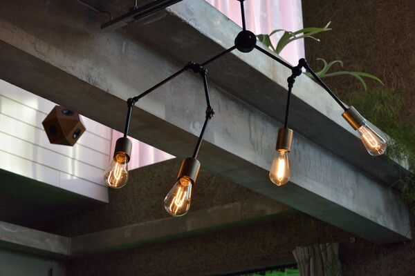 東谷 ペンダントライト ブラック W109-71×D6-104×H38-86 LHT-727BK おしゃれ 照明 レトロ アンティーク メーカー直送 送料無料