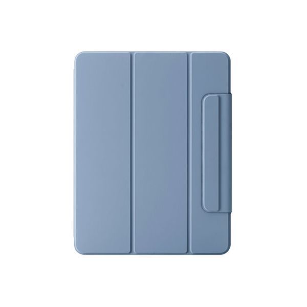 エレコム 13インチiPad Air M3 M2 フラップケース 超薄型 マグネット着脱 スリープ対応 ブルーグレー TB-A25XWVPF2BG