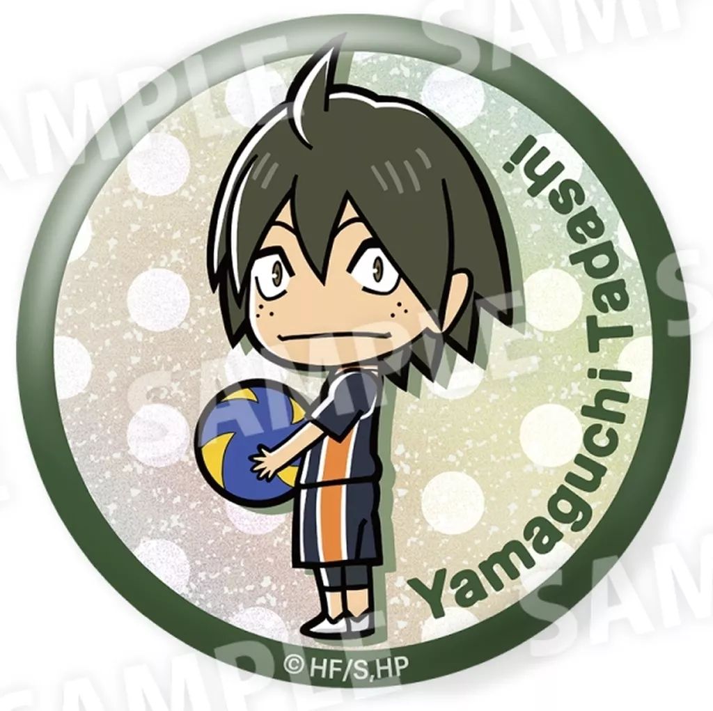 中古】バッジ・ビンズ 山口忠 「ハイキュー!! トレーディングラメ缶