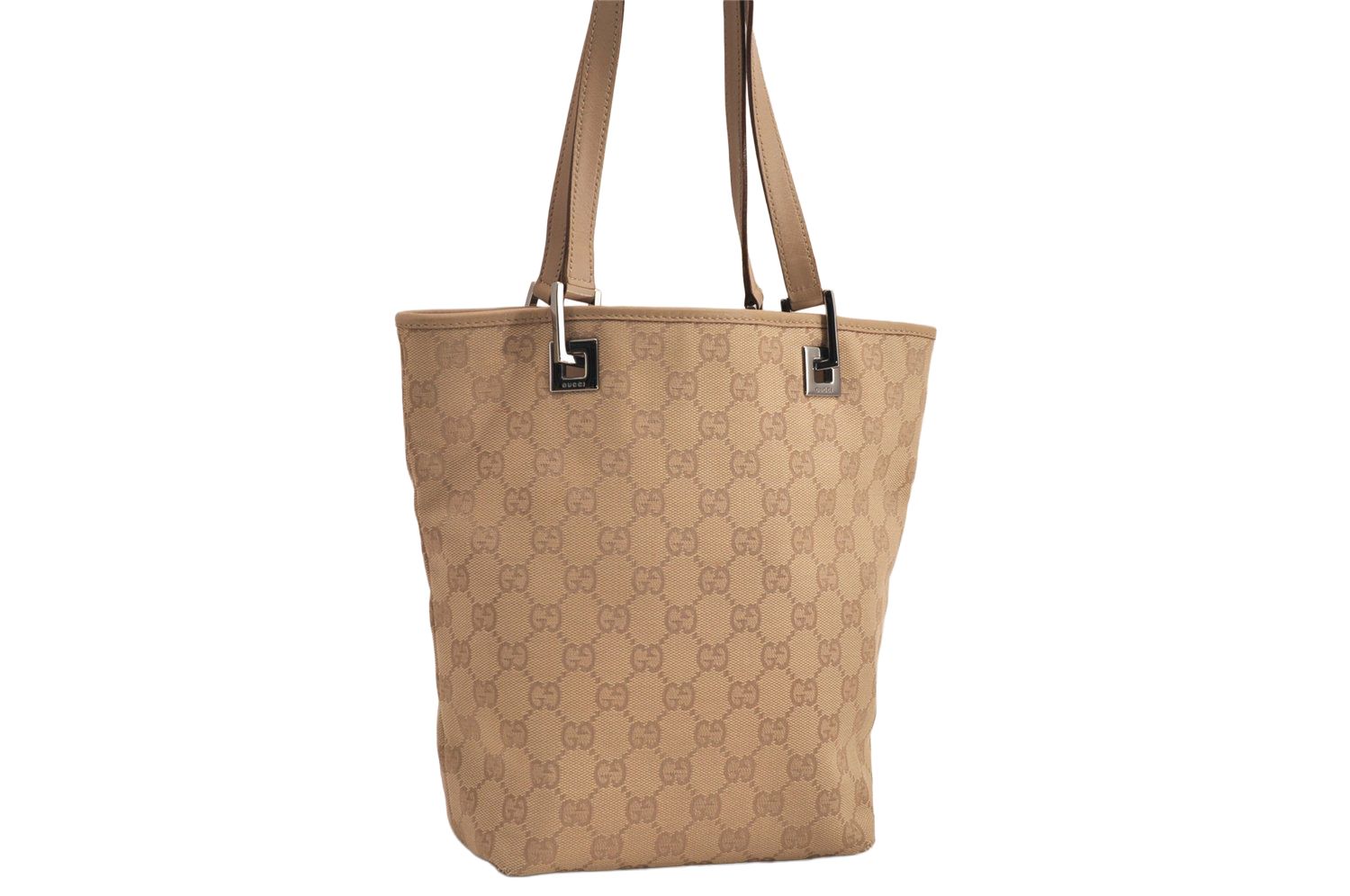 GUCCI グッチ ヴィンテージ ショルダートートバッグ GGキャンバス