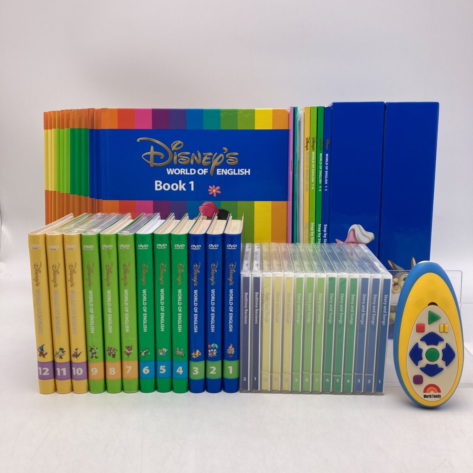 2012年購入 メインプログラムセット 絵本 CD DVD24枚 旧子役 字幕あり ディズニー英語システム DWE Disney ワールドファミリー  中古 802221 - メルカリ