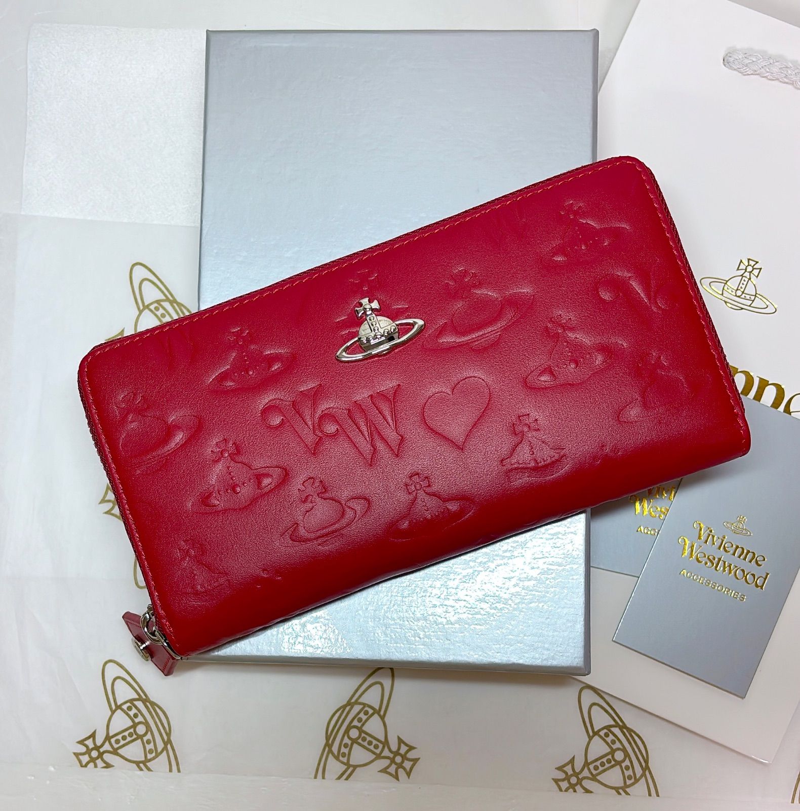 【ショッパー付】Vivienne Westwood 長財布 ブラック マット 新作‎☆ショッパー付】Vivienne Westwood 長財布 ブラック
