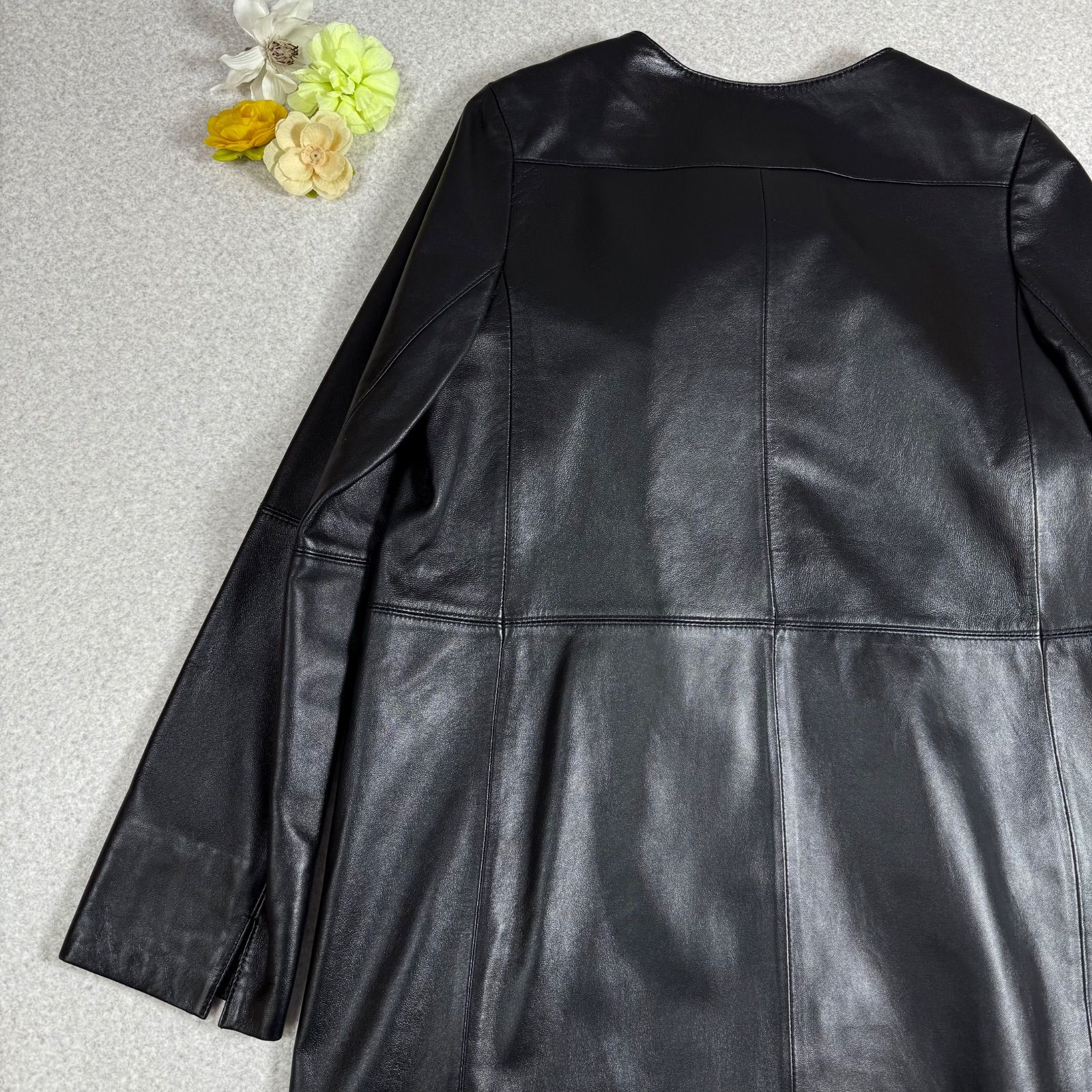 極美品】Zelal 元町ゼラール 上質ラムレザー 羊革 ラムスキン ロング 