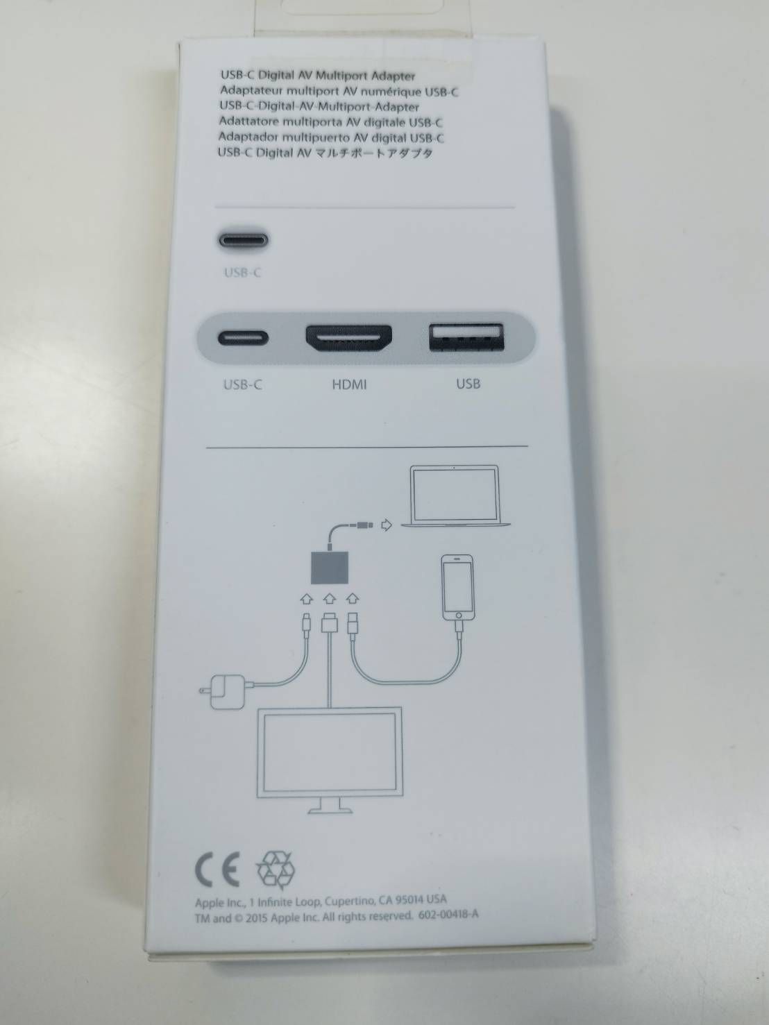 ほぼ新品】純正 USB-C Digital AV Multiport アダプタ(Apple ほぼ新品】純正 USB-C Digital AV Multiport アダプタ(Apple
