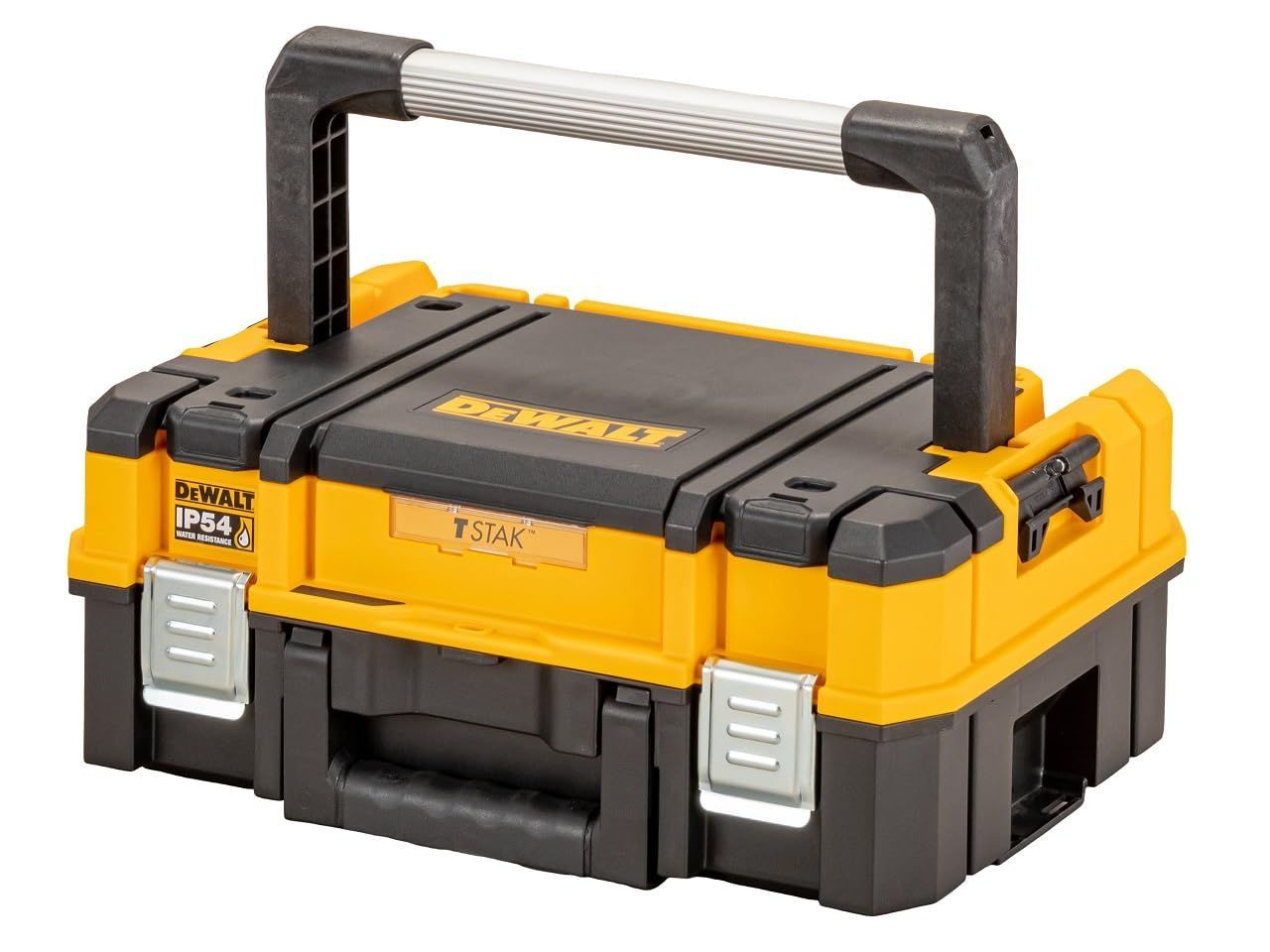 デウォルト DEWALT TSTAK オーガナイザートップ 工具箱 収納ケース ツールボックス ウレタンフォーム付き 持ち運びやすい ロングハンドル 積み重ね収納 ネジ ビット 小物 入れ IP54 坊塵 防水 設計 DWST83344-1