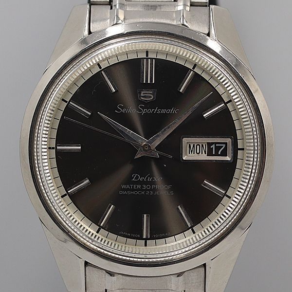 時計 lucky デッドストック級 稼働 良品 セイコー 7606-7000 5スポーツマチック