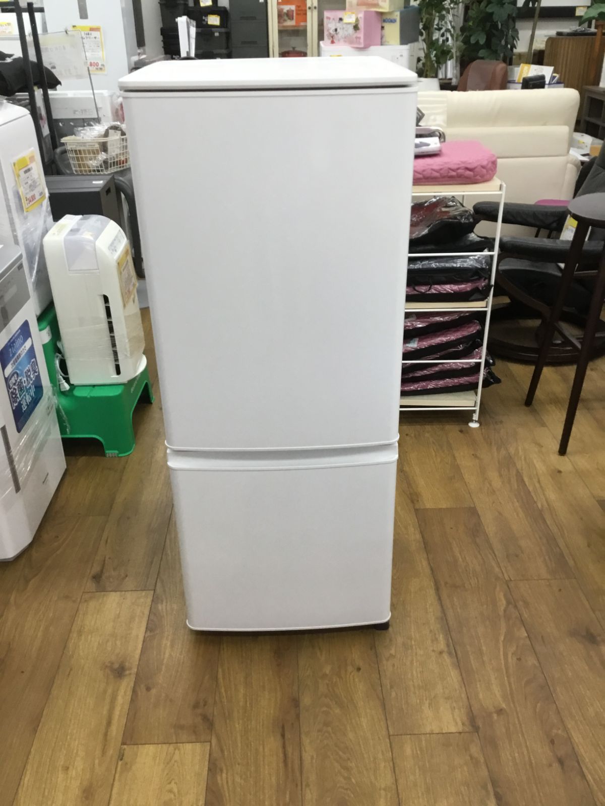 三菱 ノンフロン 冷凍冷蔵庫  2ドア冷蔵庫 2022年製 1人暮らし MR-P15EG-W エキスパート藤沢辻堂店 送料別途】MR-P15EG-W 三菱 ノンフロン冷凍冷蔵庫 2ドア冷蔵庫 2022年