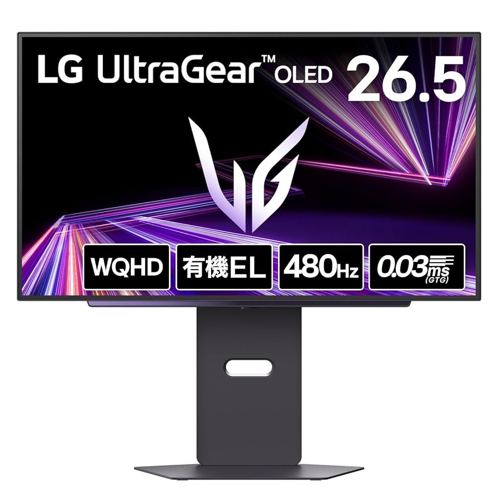 VGP 2025 Summer パーソナルビジュアル大賞|金賞 LG ゲーミングモニター UltraGear OLED 27GX790A-B 26.5インチ
