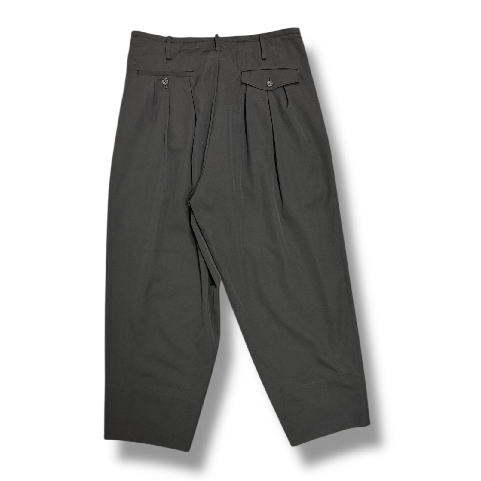 ヨウジヤマモトプールオム 23SS 12タックフラップロングパンツ メンズ2 ヨウジヤマモトプールオム 23SS 12タックフラップロングパンツ
