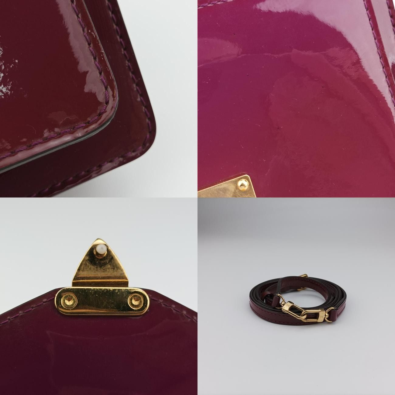 ルイヴィトンLouis VuittonモンソーBB パープル ヴェルニ M90112 SR0134 DECORATOM_COM_BR