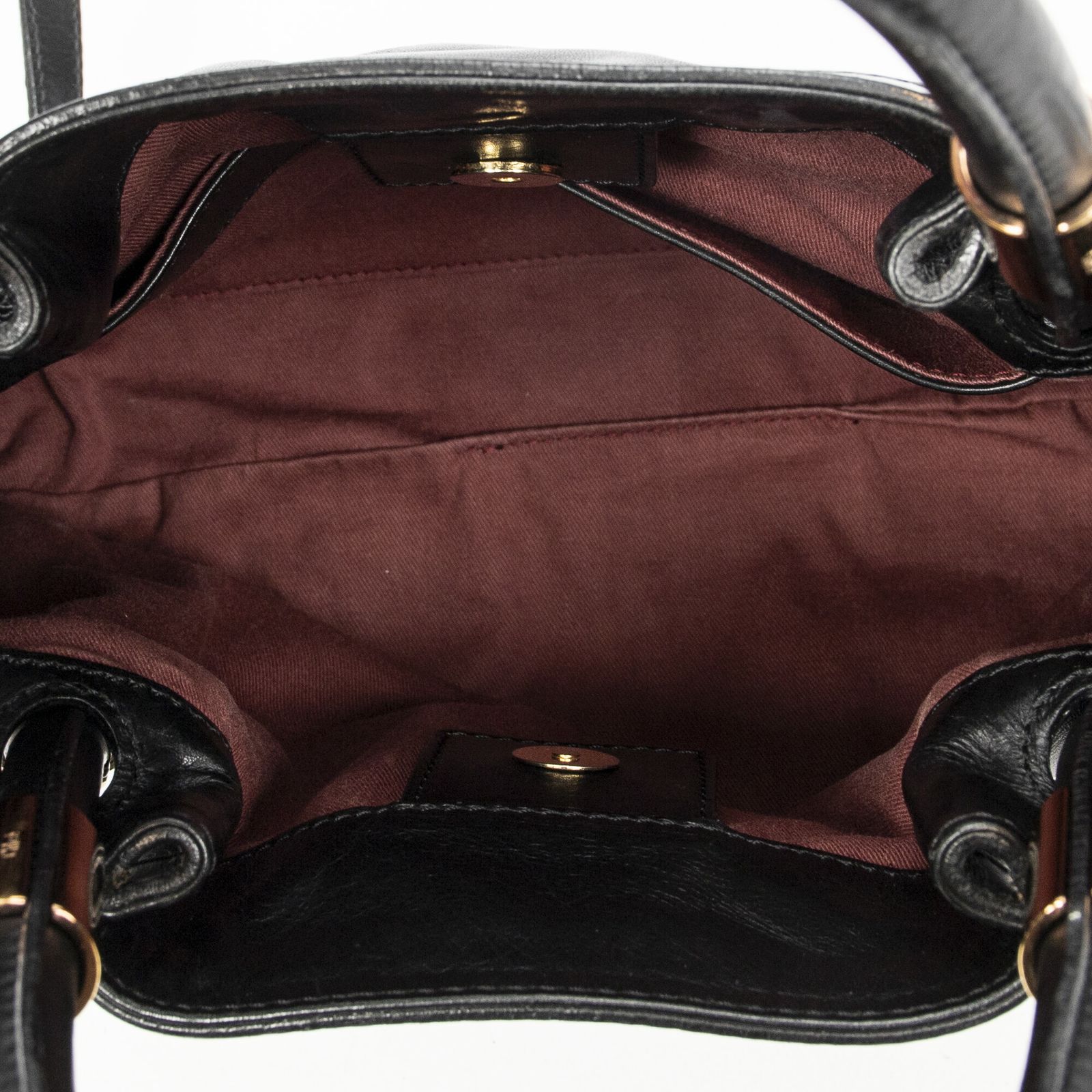 クロエヴィクトリアトート黒カーフスキンレザーAB