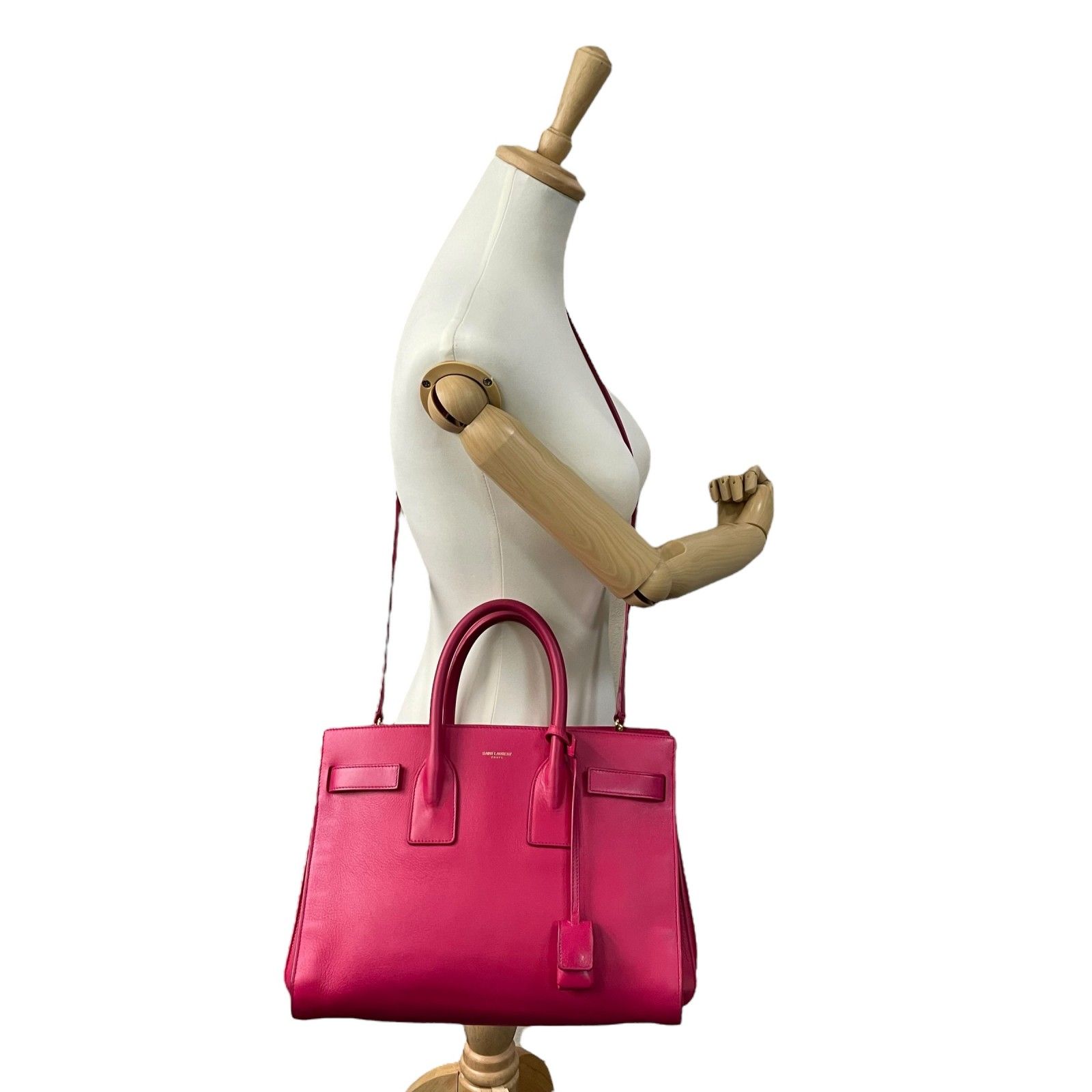 SAINT LAURENT ピンク ビジネスバッグ