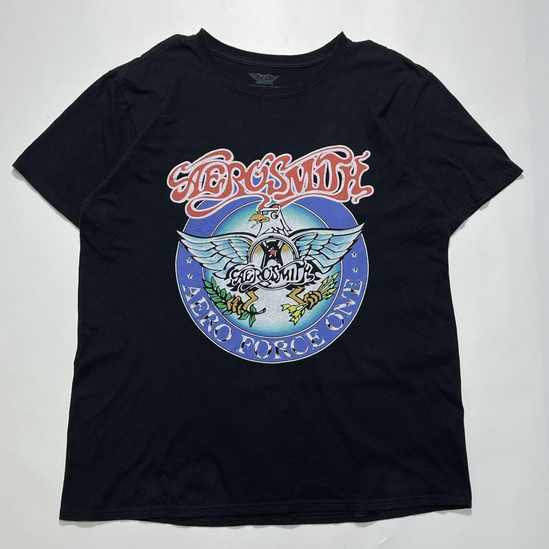 エアロスミス バンドTシャツ ロックT L 黒 ブラック ミュージックT6312