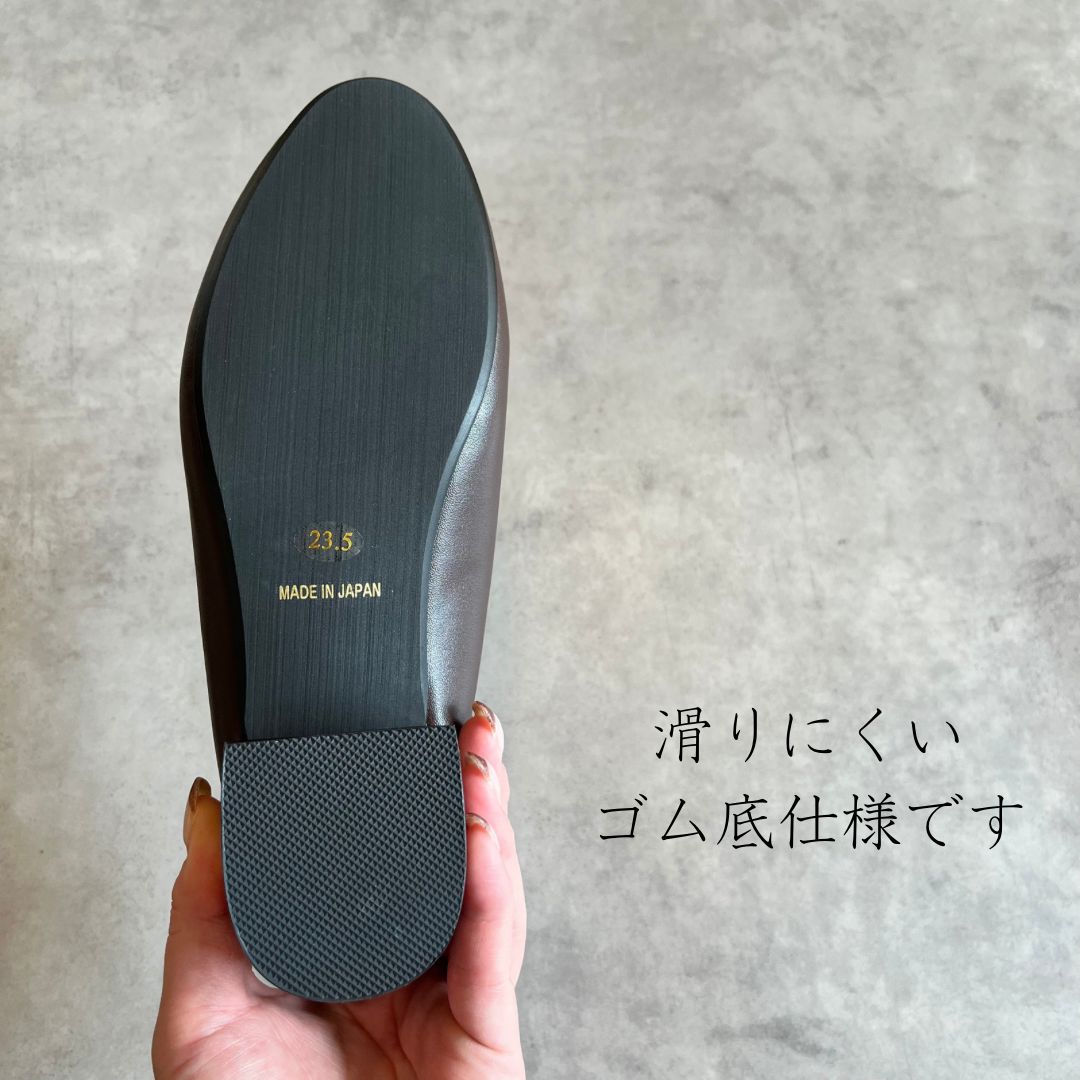 本革ビットローファーブラック黒|ヒール3.5cmタイプ