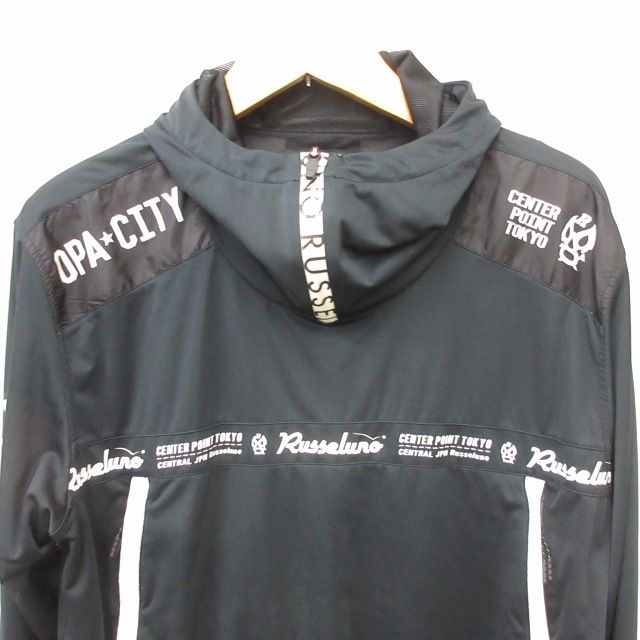 新品 ラッセルノ ゴルフ ハーフジップ プルオーバー ブルゾン ブラック XL ラッセルノ Russeluno CIDAM ゴルフ ジャケット ブルゾン プルオーバー