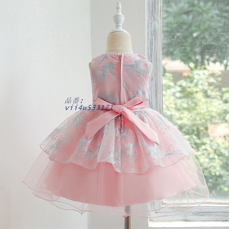 ノースリーブ 子供ドレス ロングドレス プリンセス風 ウェディング 女の子 ドレス ワンピース ロング 発表会 キッズ 夏 レース ジュニア 透かし ウェディングドレス