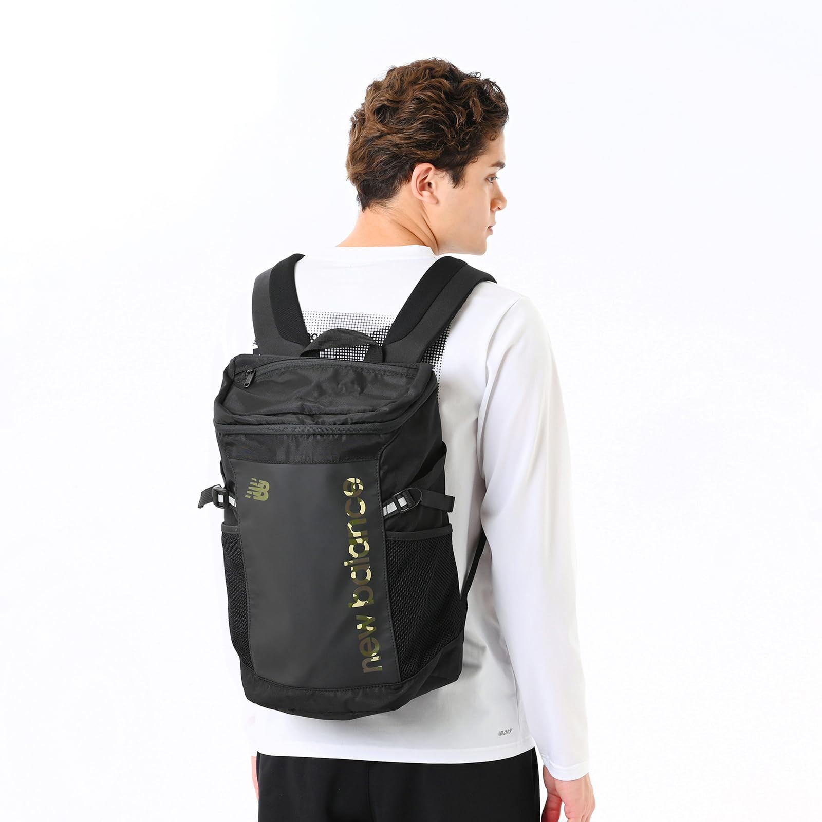 商品 黒 部活 スクール 通気 通学 20L 大容量 A4収納 撥水 LAB55617 はっ水 トップローディングバックパック20 耐久性 リュック ジュニア ニューバランス レディース