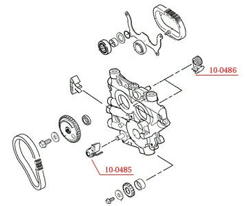 カムドライブチェーンテンショナー2個セットTC/88 1999-2006年