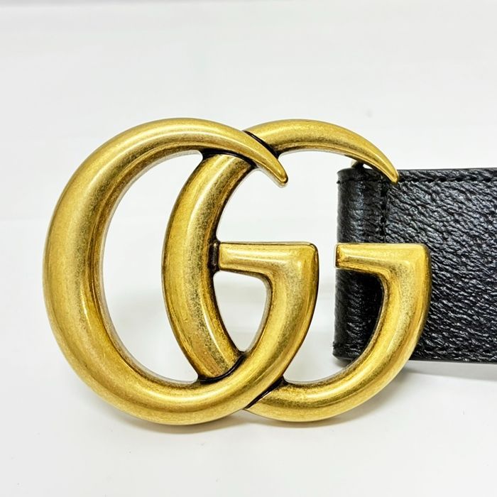併売商品※◇中古美品◇GUCCI【グッチ】GGマーモントベルト レザー