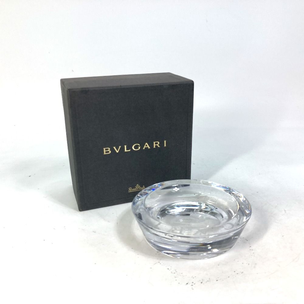 BVLGARI ブルガリ 灰皿 ローゼンタール Rosentha 丸型 ラウンド ガラス 
