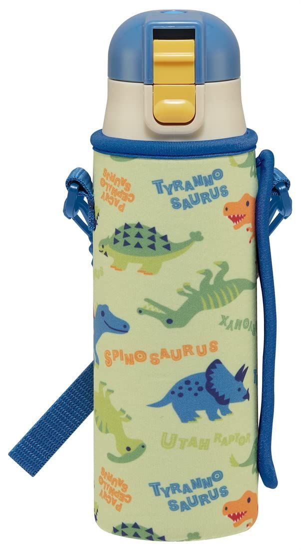 waterbottle 恐竜 スポーツボトル 保冷専用 専用カバー付き かわいい 男の子 子供に優しい軽量タイプ キッズ ピクチャー ディノザウルス 子供 470ml こども 直飲み 水筒 水瓶 ステンレス 子供用 KS