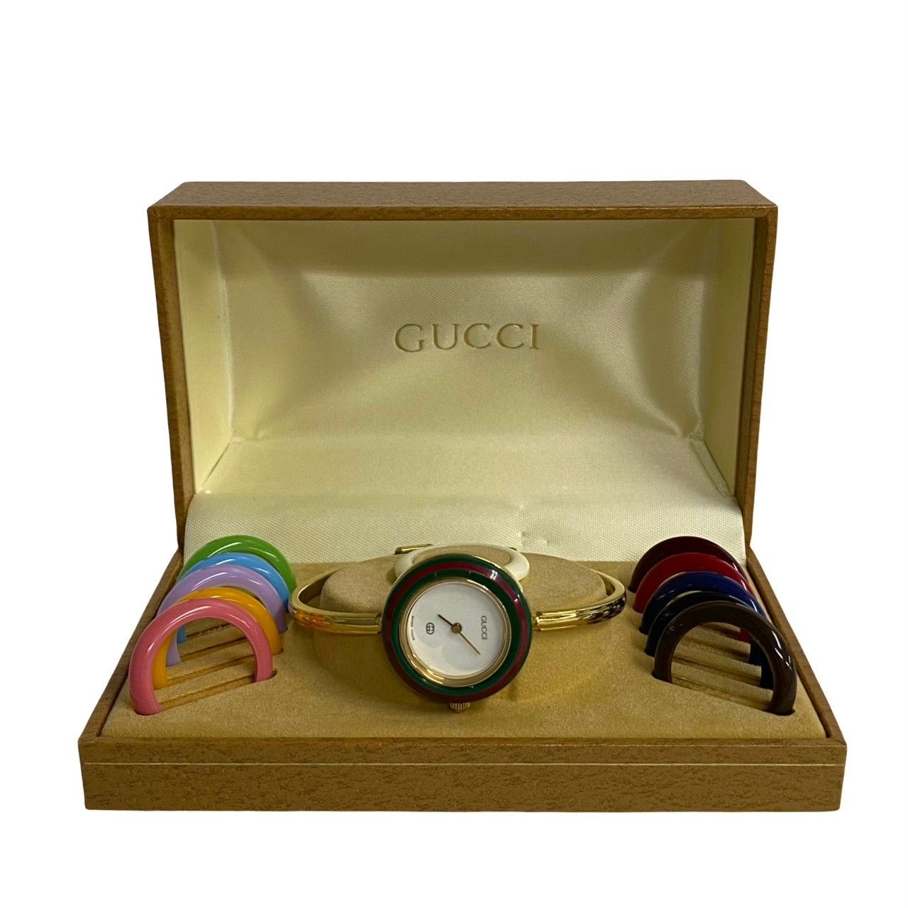 GUCCI チェンジベゼル　極美品 極 美品 稼働品 GUCCI グッチ チェンジベゼル クォーツ シェリー