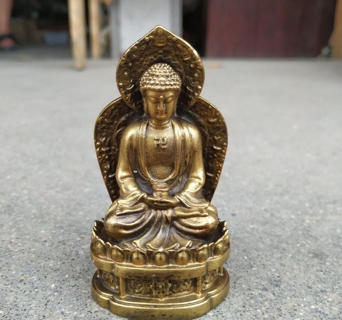 銅器 銅像 銅仏 釈迦仏仏像 鎮宅辟邪 工芸品 美術品 置物