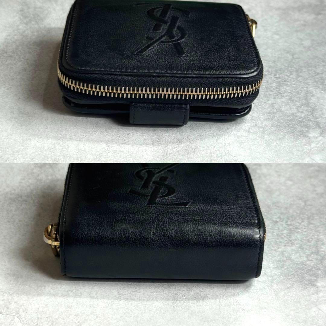 SAINT LAURENT ブラック　二つ折り財布　カサンドラ　リヴゴーシュ 楽天市場】サンローランパリ 二つ折り財布 タイニーカサンドラ