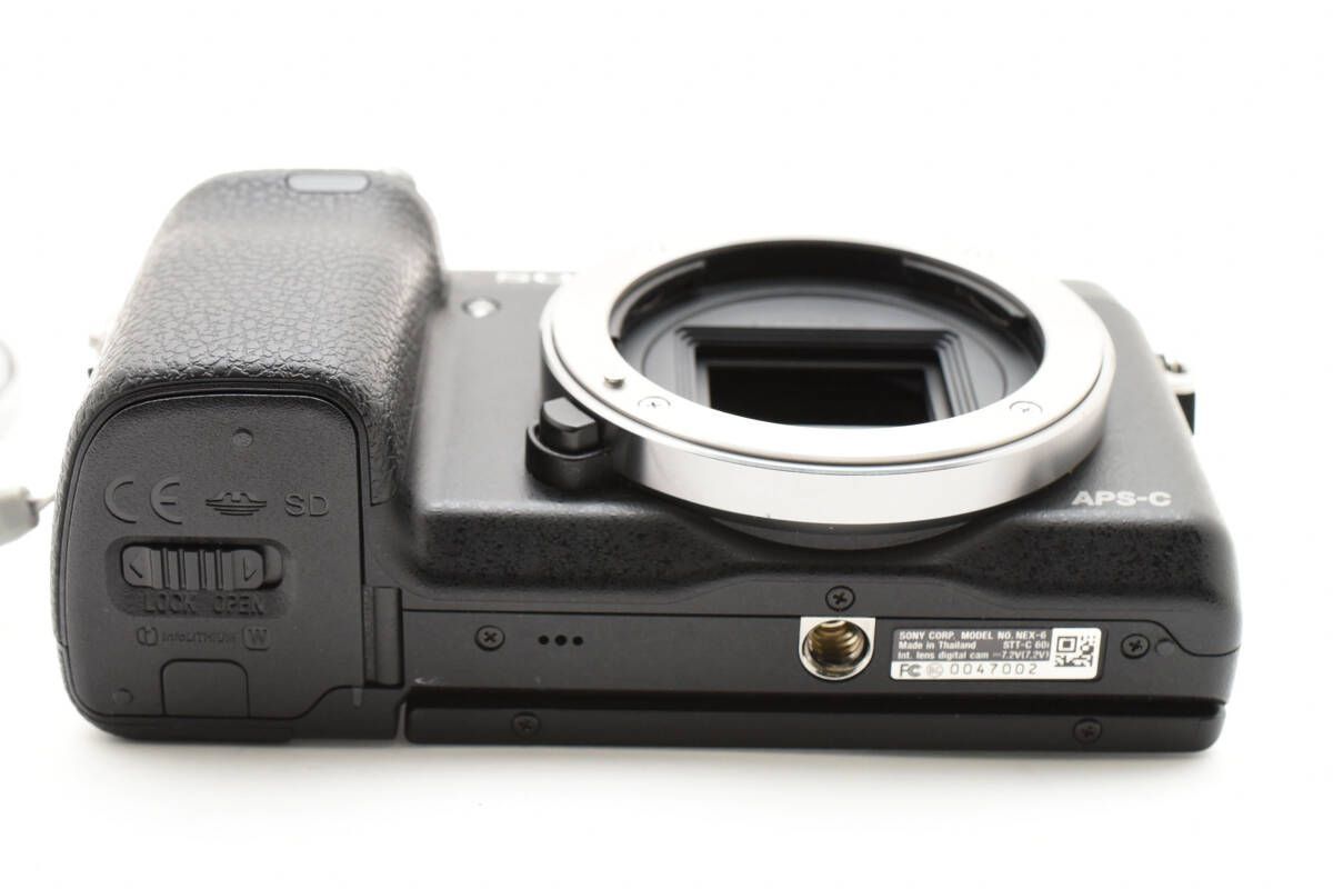 ソニー SONY ミラーレス一眼 α NEX-6 ボディ NEX-6/B 美品☆SONY ソニー α NEX-6 ボディ ブラック ミラーレス一眼カメラ