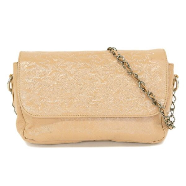 RIKA リカ スターキルティング チェーン ショルダー バッグ ベージュ 233434