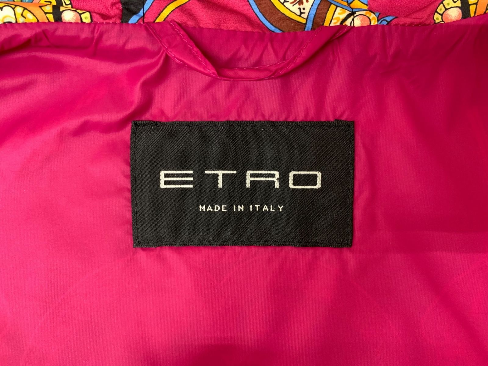 【未使用】ETROエトロ ナイロンケープ ポンチョ 40 総柄 レディース ETRO (エトロ) Floral Print Cape フローラル ナイロンケープ