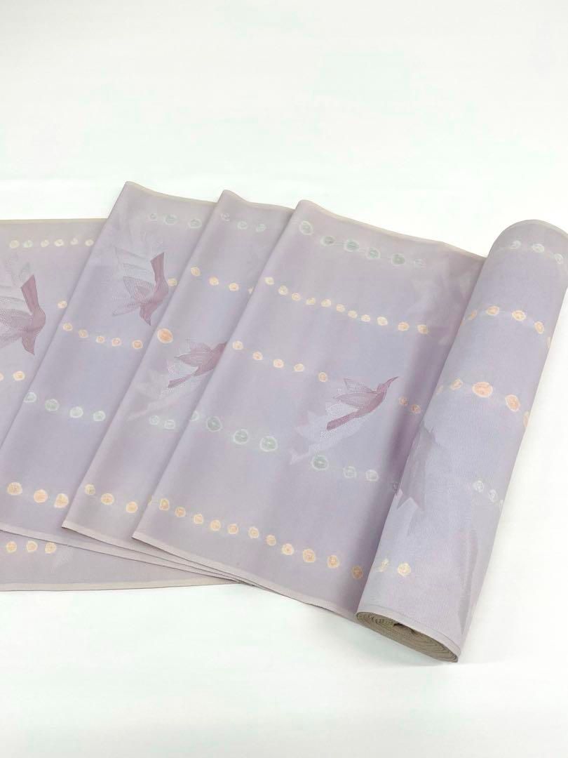 小紋 絞り 鳥 紋意匠 正絹 反物 - メルカリ