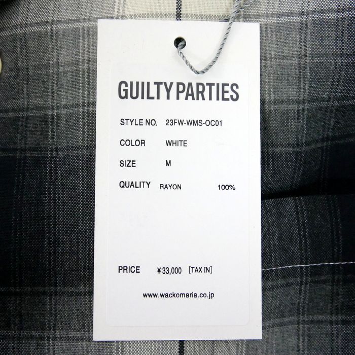 23fw M ワコマリア オンブレチェックシャツ レーヨン