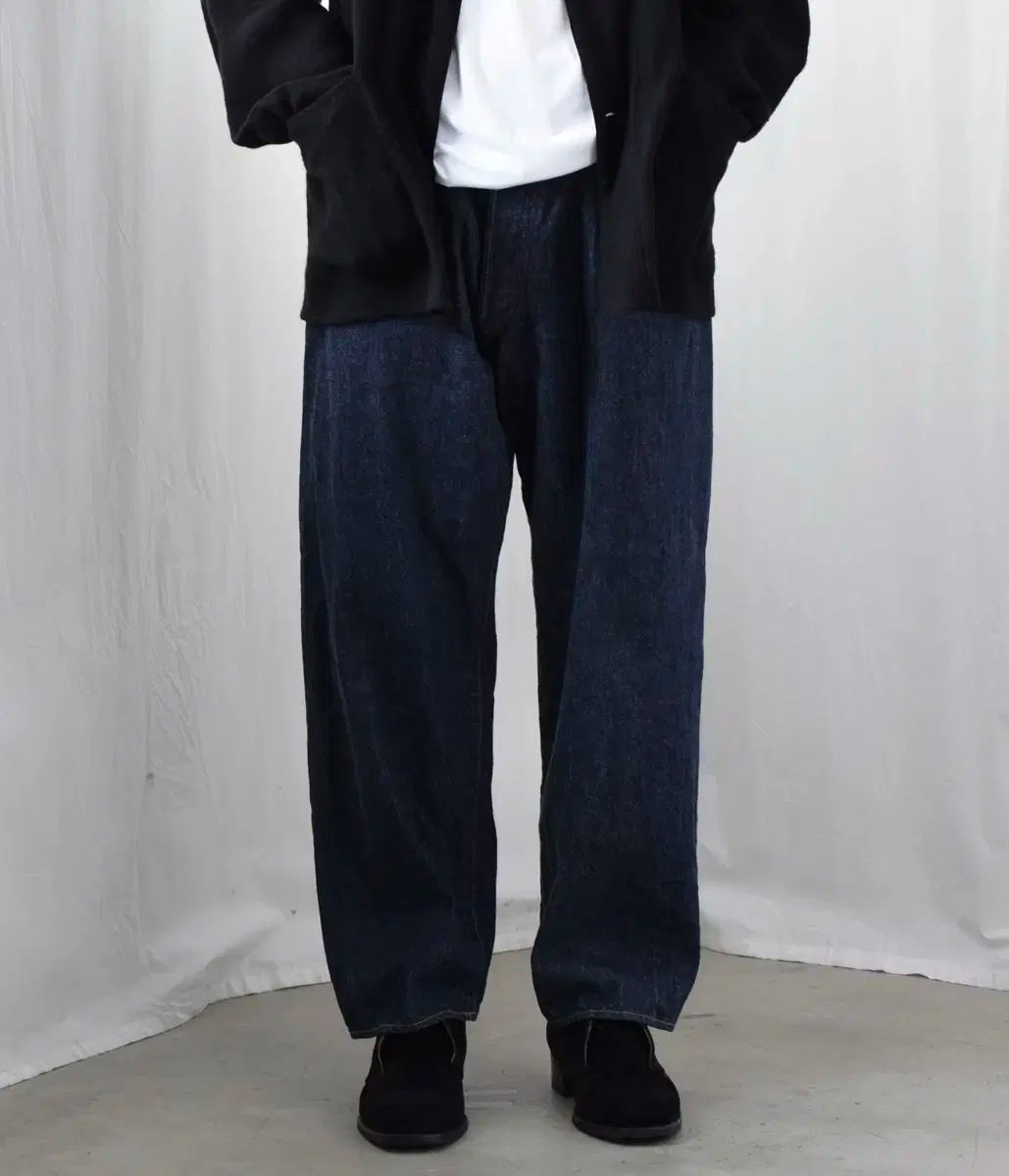 comoli コモリ デニム 5P パンツ ネイビー 3