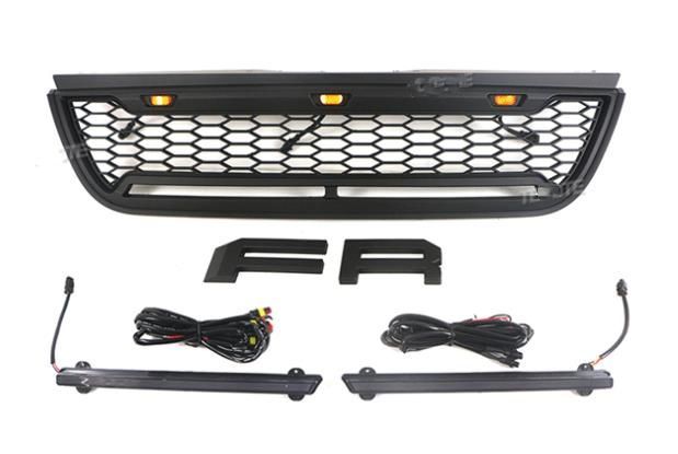 フォードエクスプローラー 2002-2005 LED付き フロントグリル フロント 下のライトバー ガーニッシュ