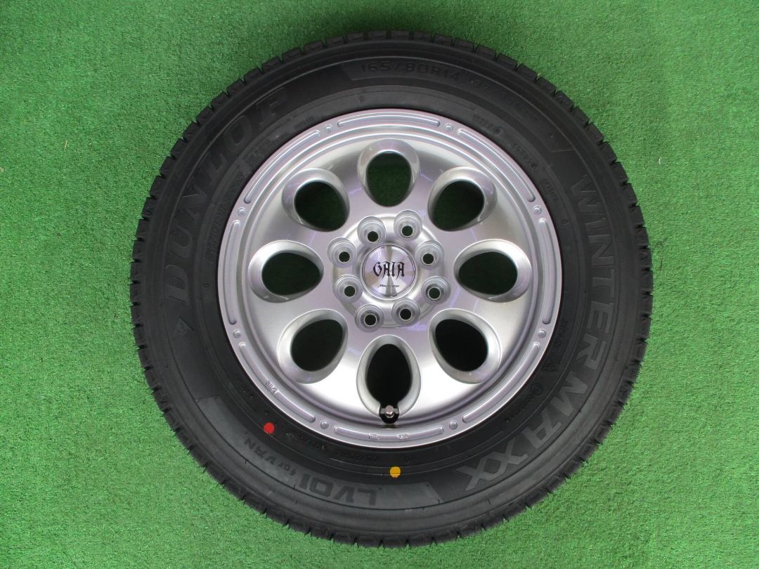 日産 NV200用 スタッドレスセット 5J-14 4H114.3＆100 42 ダンロップLV01 165 80R14 97 95N付き