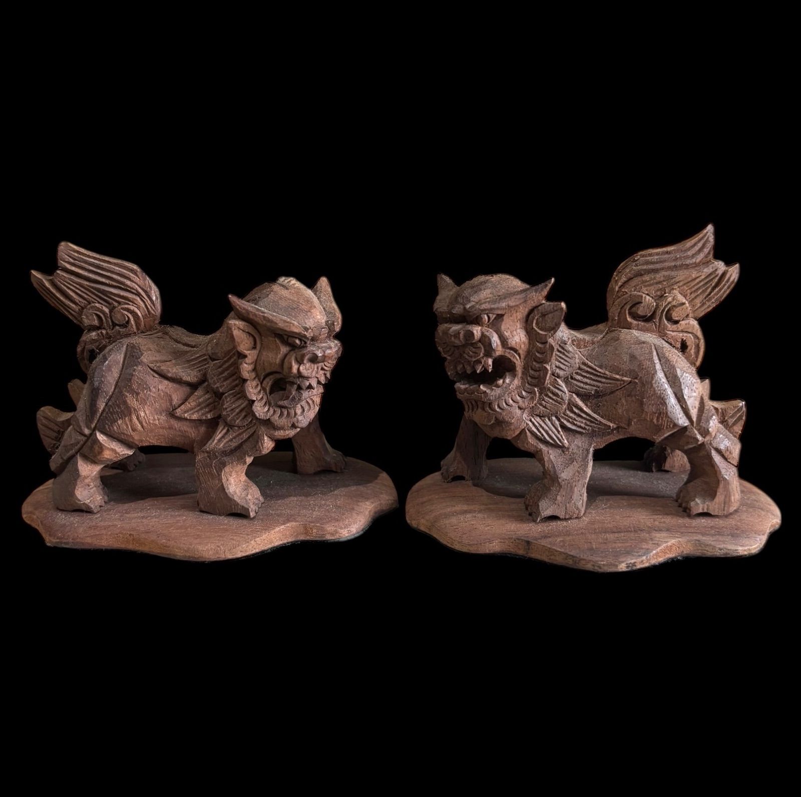 木製木彫り虎獅子彫刻置物オブジェ縁起物 五黄の虎 木彫り彫刻 立体 獅子 寅年 その他置物 asatsuki 通販