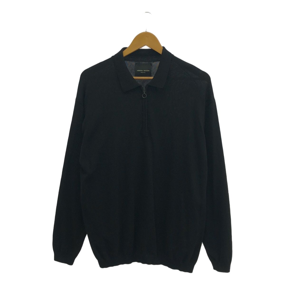 ROBERTO COLLINA / ロベルトコリーナ | ハーフジップ 長袖 コットン 