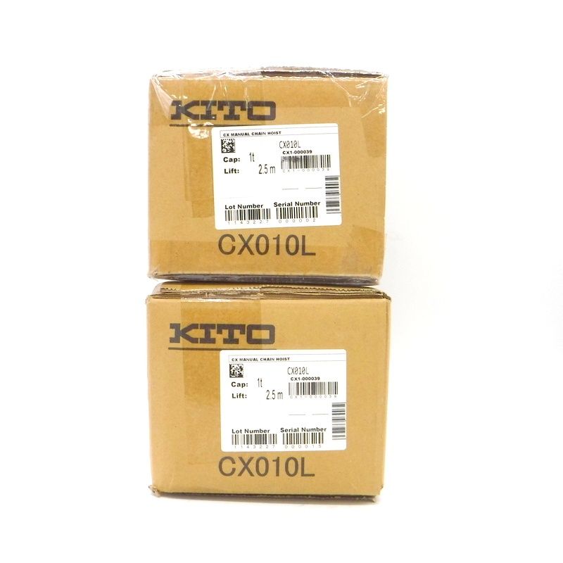 新品未使用 キトー チェーンブロック 1t CX010L 2台セット