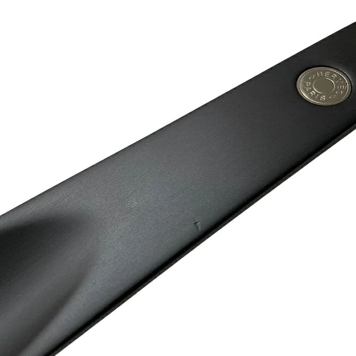 随時更新中！ エルメス HERMES セリエ シューホーン ショート 19cm ウッド 木製 レザー SV金具 靴ベラ レディース メンズ ユニセックス ノワール ブラック マロン ブラウン mbq19009