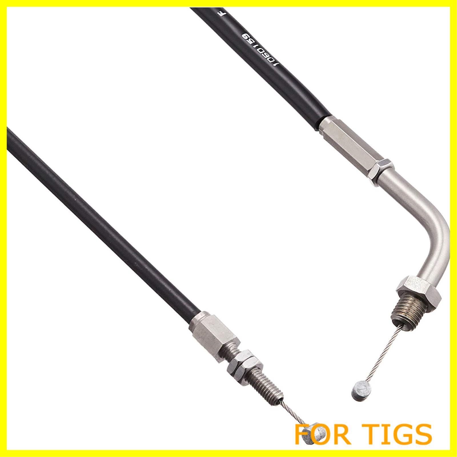 【数量限定】アクティブ(ACTIVE) アジャスタブルスロットルワイヤー(ステン金具/ブラックアウター) 1050mm 1060159