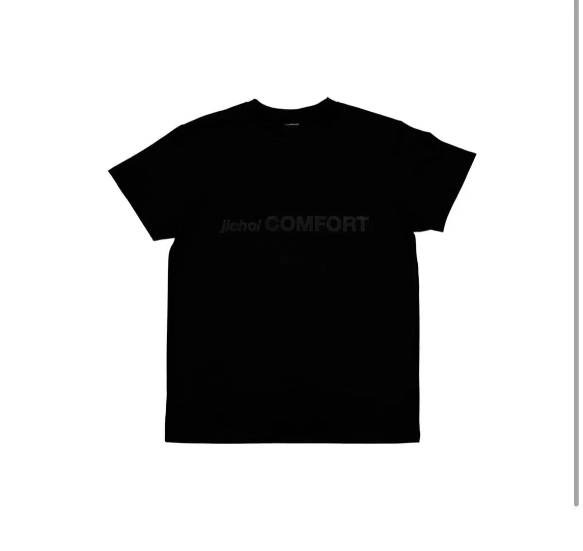 JiCHOI ジチョイ コンポート 25 ー 002 ロゴ Tシャツ 黒