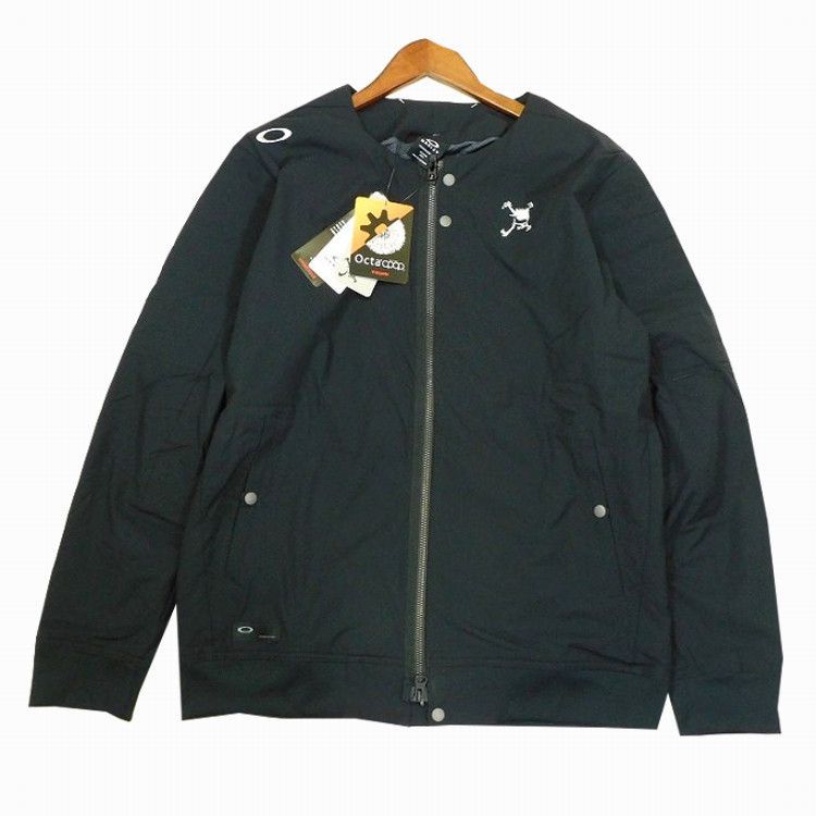 定価19 800円 OAKLEY SKULL オークリー スカル ゴルフ 中綿 ジップジャケット M 黒 撥水 防風 ストレッチ 保温 秋冬 メンズ