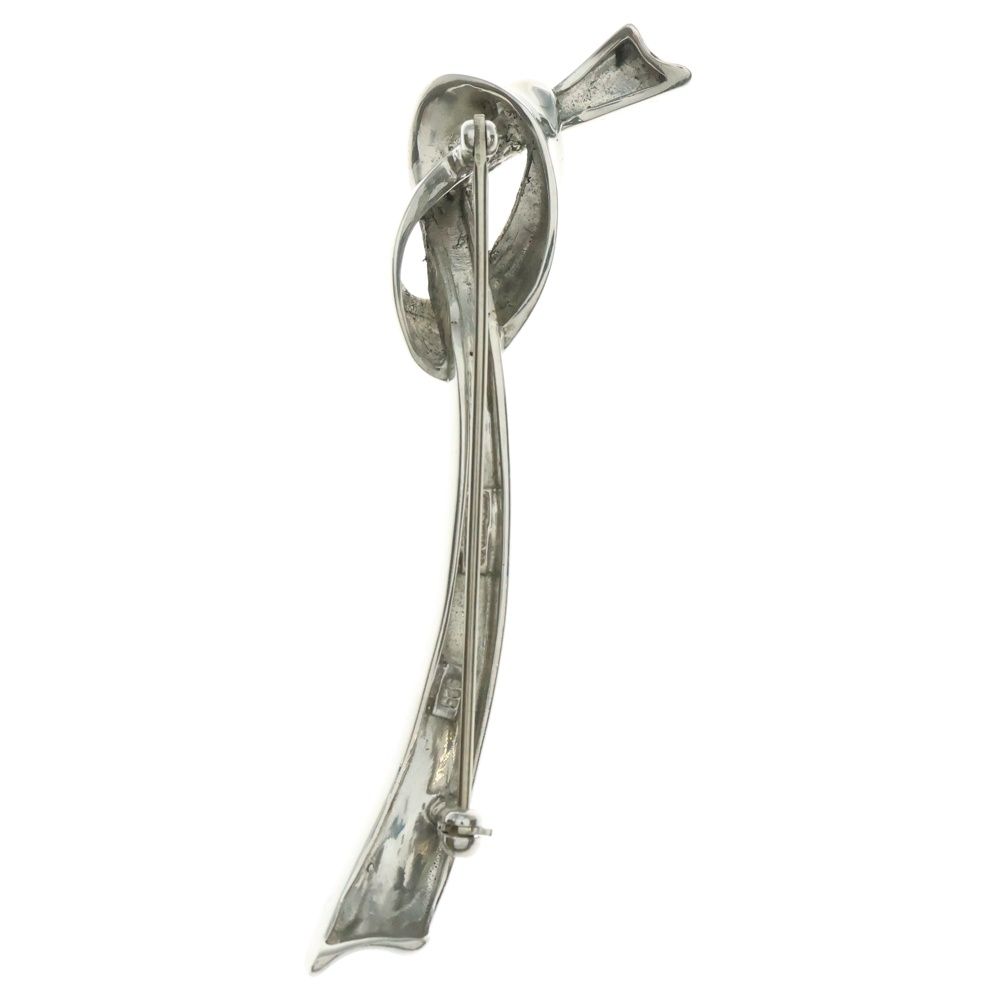 TIFFANY-Co ティファニー リボン ブローチ ピンバッジ シルバー SV 925 9.2 g