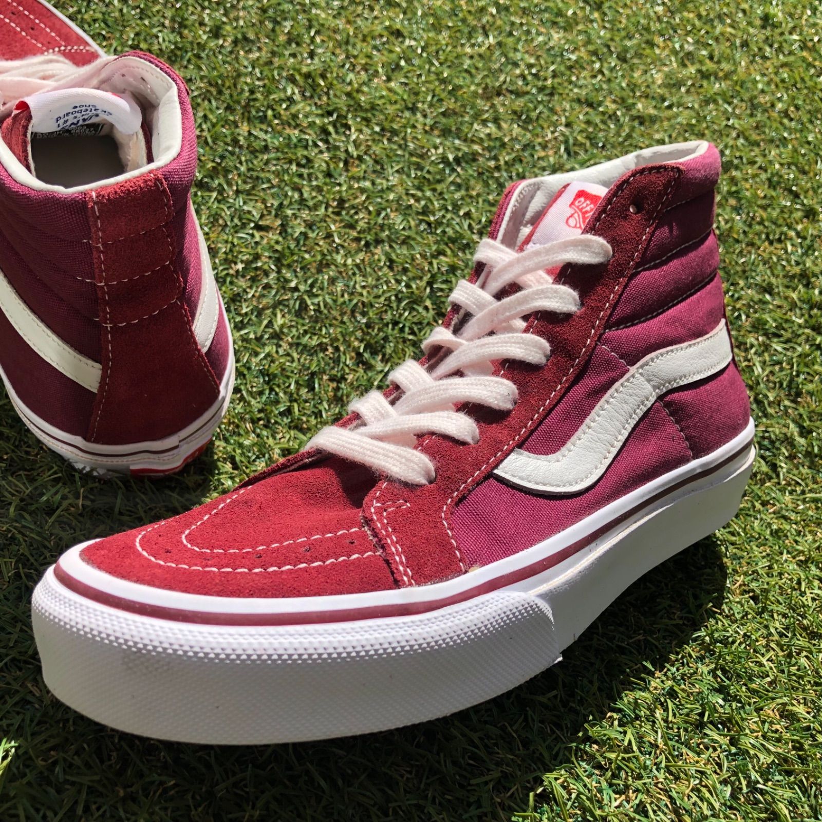 美品23.5 VANS SK8-HI OG ヴァンズ スケートハイ E777