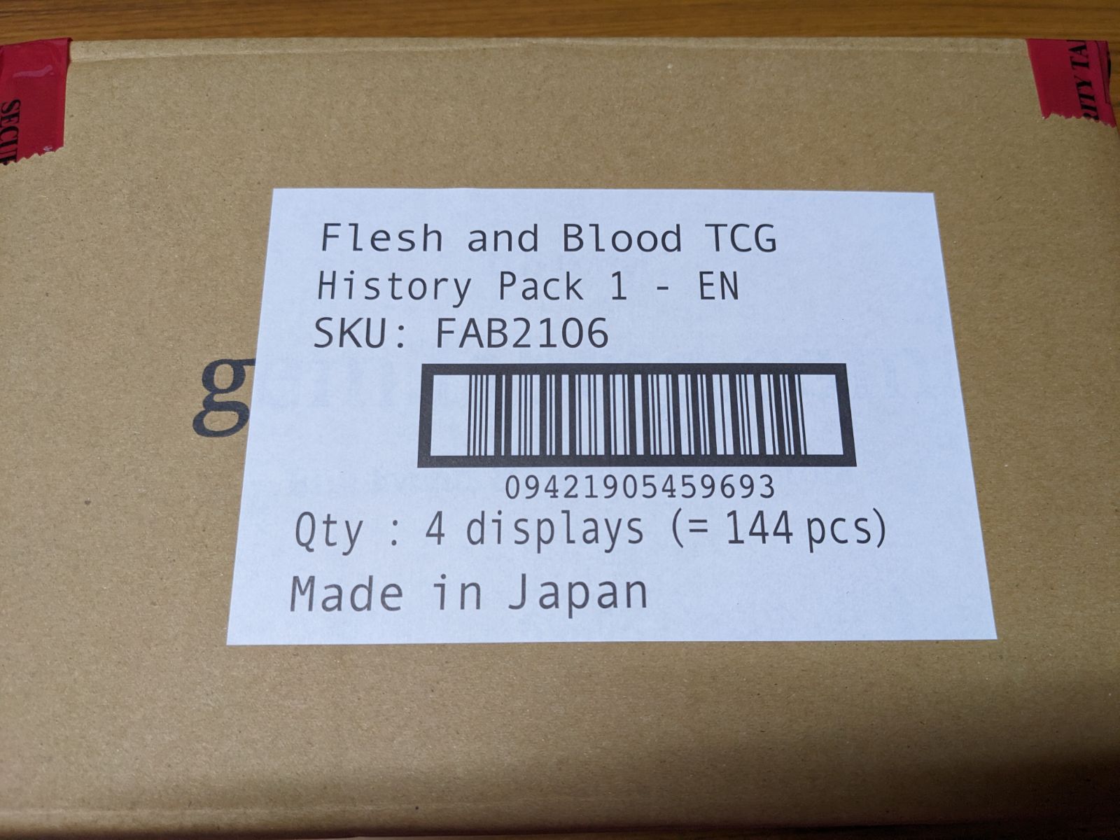 Flesh and Blood History Pack 1 4BOX 英語版 - メルカリ