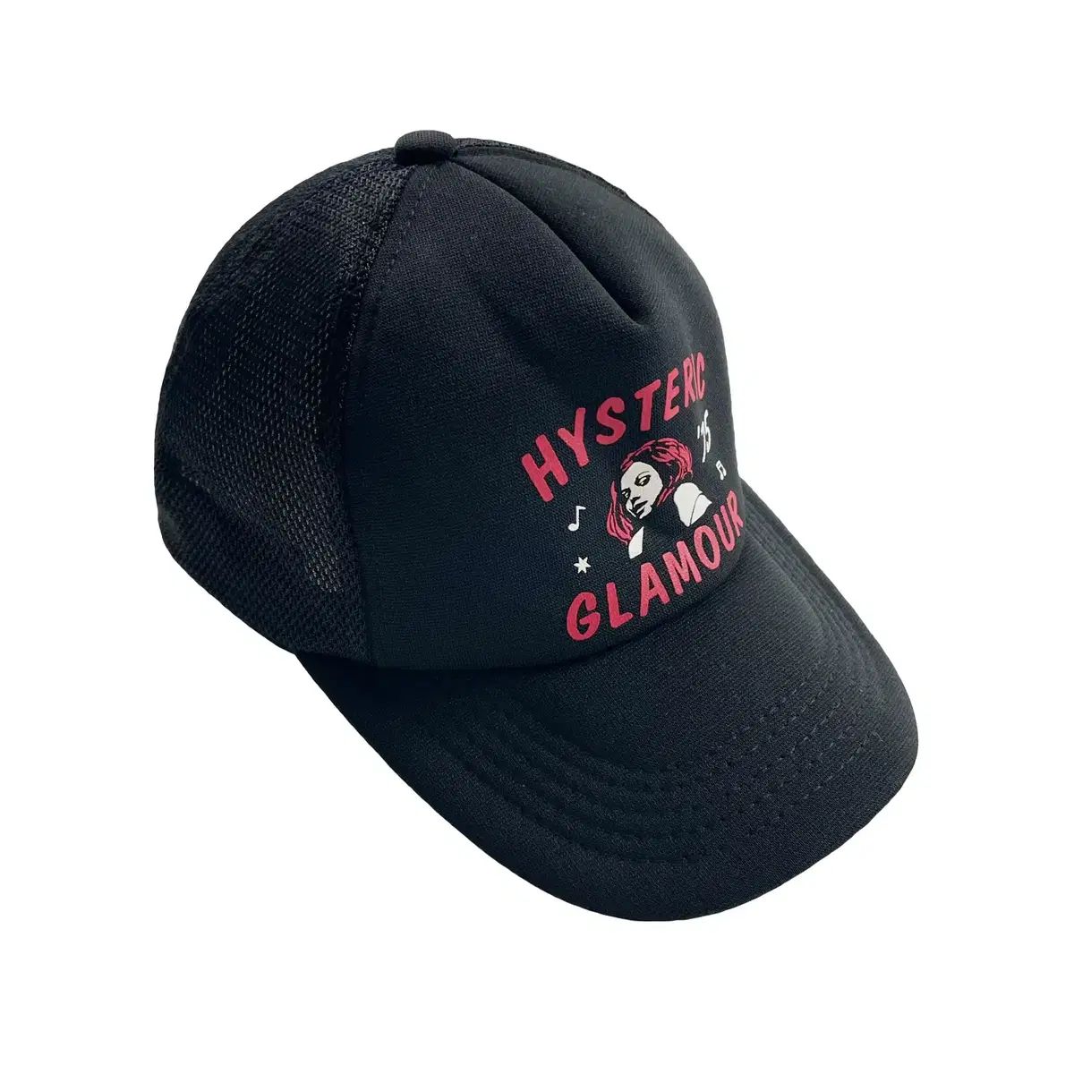 HYSTERIC GLAMOUR ヒステリックグラマー メッシュキャップ ブラック|ピンク