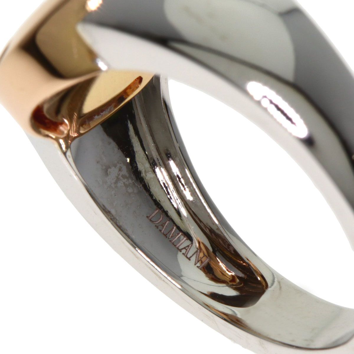 Damiani ダミアーニ ブラゾーニ 2P ダイヤモンド リング・指輪 K18WG  