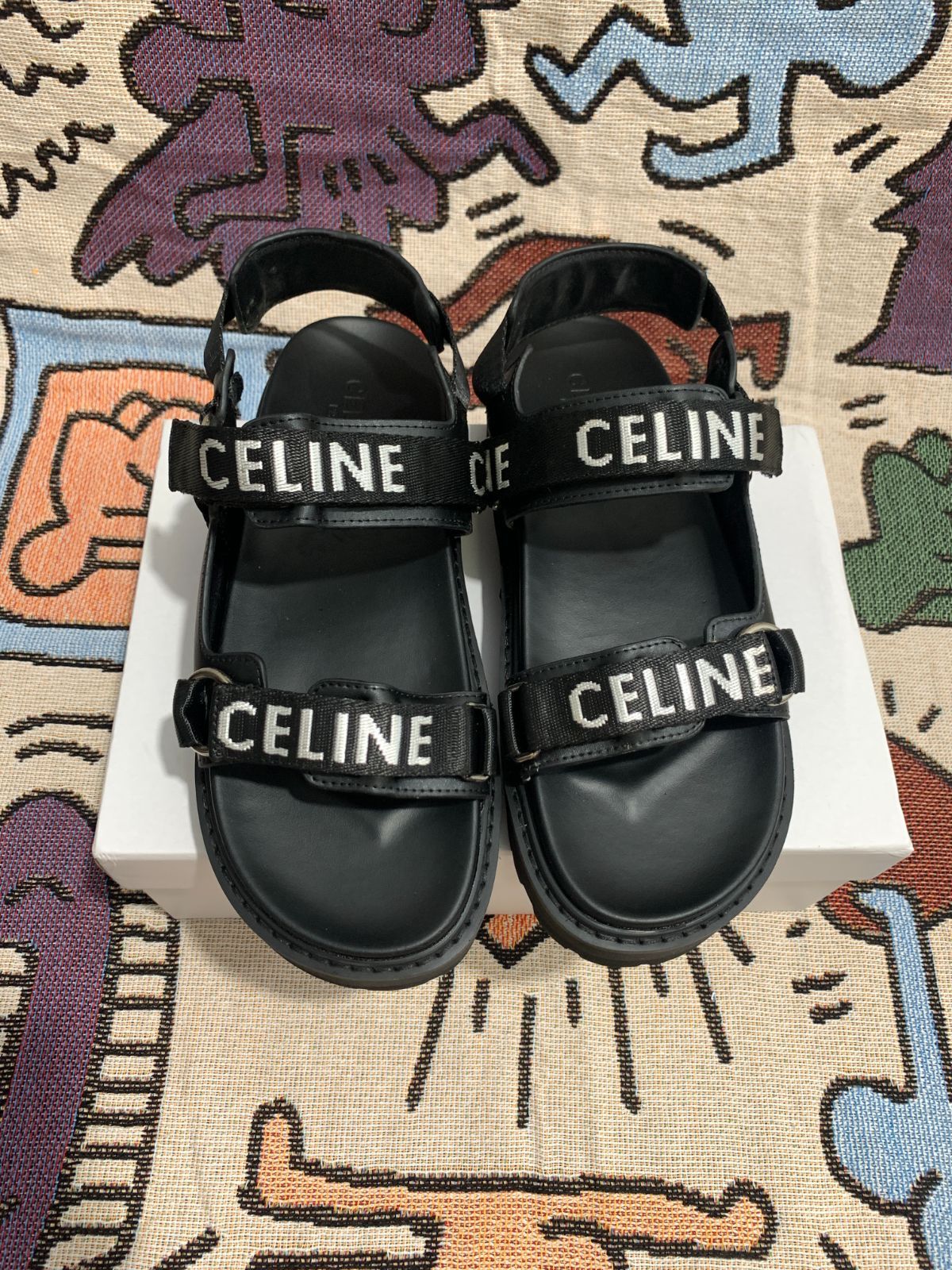 【箱付き】CELINE ・セリーヌ バルキー アウトドア サンダル カーフ✨ 実物☆最安値